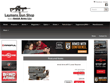 Tablet Screenshot of laymansgunshop.com